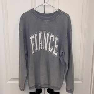 Boutique Oversized Fiancé Sweatshirt Size Small